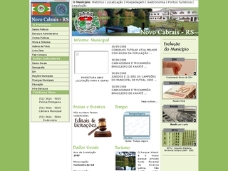 Thumbnail do site Prefeitura Municipal de Novo Cabrais