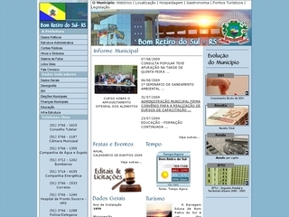 Thumbnail do site Prefeitura Municipal de Bom Retiro do Sul