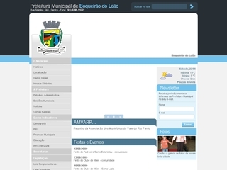 Thumbnail do site Prefeitura Municipal de Boqueiro do Leo
