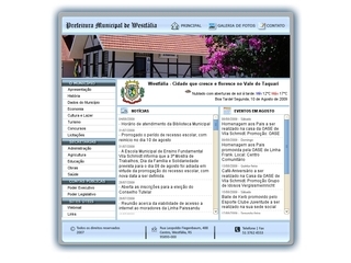 Thumbnail do site Prefeitura Municipal de Westflia
