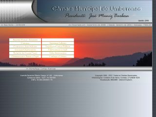 Thumbnail do site Cmara Municipal de Vereadores de Umburanas