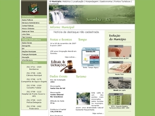 Thumbnail do site Prefeitura Municipal de Sinimbu