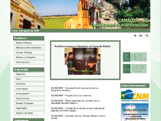 Thumbnail do site Prefeitura Municipal de Camaqua