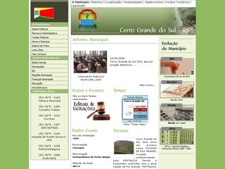 Thumbnail do site Prefeitura Municipal de Cerro Grande do Sul