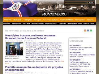 Thumbnail do site Prefeitura Municipal de Montenegro