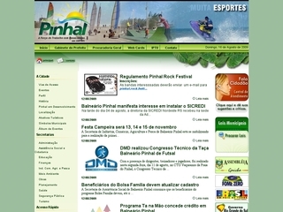 Thumbnail do site Prefeitura Municipal de Balnerio Pinhal