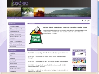 Thumbnail do site Prefeitura Municipal de Osrio