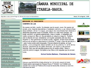 Thumbnail do site Cmara Municipal de Itabela
