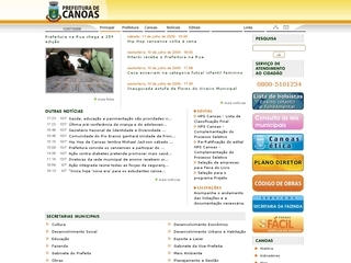 Thumbnail do site Prefeitura Municipal de Canoas
