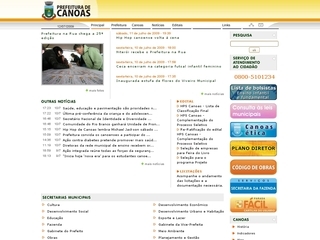 Thumbnail do site Prefeitura Municipal de Canoas