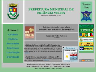 Thumbnail do site Prefeitura Municipal de Estncia Velha