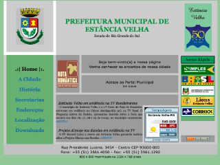 Thumbnail do site Prefeitura Municipal de Estância Velha
