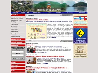 Thumbnail do site Prefeitura Municipal de Gravata 