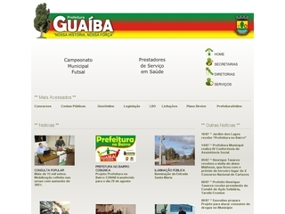Thumbnail do site Prefeitura Municipal de Guaba