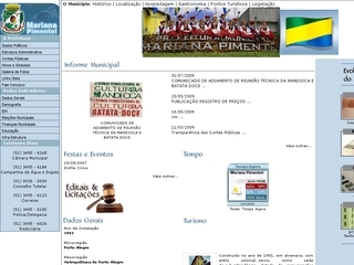 Thumbnail do site Prefeitura Municipal de Mariana Pimentel