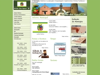 Thumbnail do site Prefeitura Municipal de Arroio dos Ratos