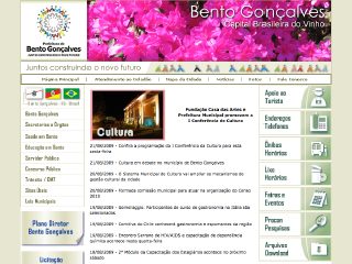 Thumbnail do site Prefeitura Municipal de Bento Gonçalves