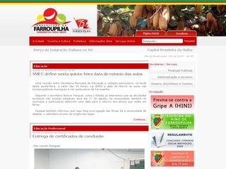 Thumbnail do site Prefeitura Municipal de Farroupilha