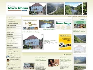 Thumbnail do site Prefeitura Municipal de Nova Roma do Sul