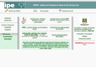 Thumbnail do site Instituto de Previdência do Estado do Rio Grande do Sul