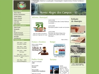 Thumbnail do site Prefeitura Municipal de Monte Alegre dos Campos