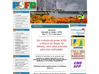 Thumbnail do site Prefeitura Municipal de So Francisco de Paula