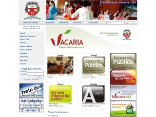 Thumbnail do site Prefeitura Municipal de Vacaria