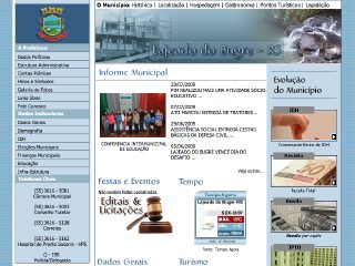Thumbnail do site Prefeitura Municipal de Lajeado do Bugre