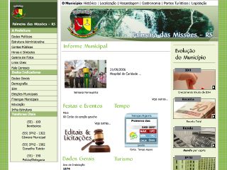 Thumbnail do site Prefeitura Municipal de Palmeira das Misses