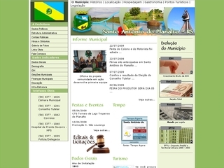 Thumbnail do site Prefeitura Municipal de Santo Antnio do Planalto