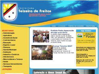 Thumbnail do site Prefeitura Municipal de Teixeira de Freitas