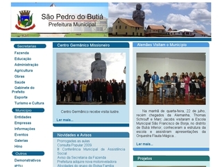 Thumbnail do site Prefeitura Municipal de So Pedro do Buti