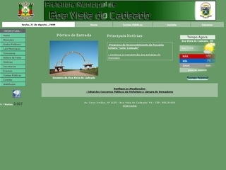Thumbnail do site Prefeitura Municipal de Boa Vista do Cadeado
