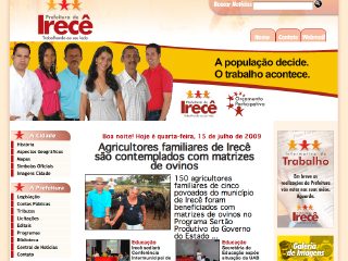 Thumbnail do site Prefeitura Municipal de Irec