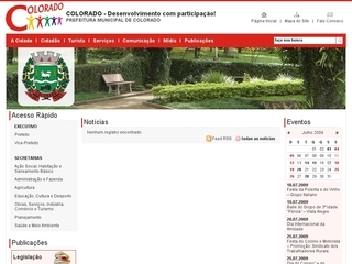 Thumbnail do site Prefeitura Municipal de Colorado