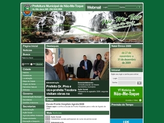 Thumbnail do site Prefeitura Municipal de No-Me-Toque
