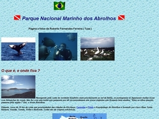 Thumbnail do site Site sobre o Parque Nacional Marinho dos Abrolhos