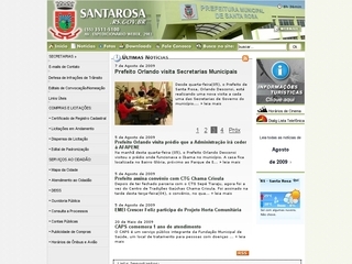 Thumbnail do site Prefeitura Municipal de Santa  Rosa