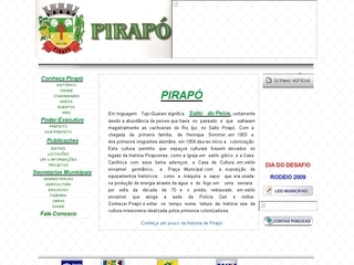 Thumbnail do site Prefeitura Municipal de Pirap