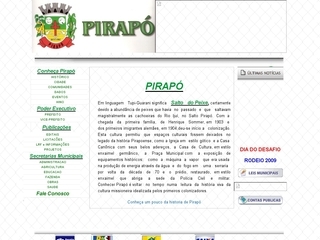 Thumbnail do site Prefeitura Municipal de Pirapó