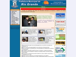 Thumbnail do site Prefeitura Municipal de Rio Grande
