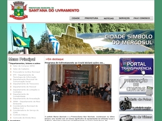 Thumbnail do site Prefeitura Municipal de Sant