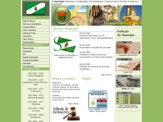 Thumbnail do site Prefeitura Municipal de Dom Pedrito