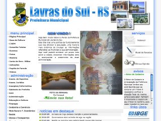 Thumbnail do site Prefeitura Municipal de Lavras do Sul