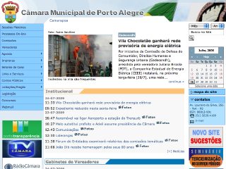 Thumbnail do site Câmara Municipal de Porto Alegre