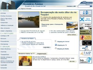 Thumbnail do site Ministrio Pblico - RS