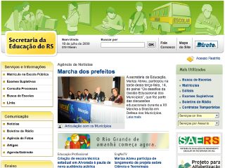 Thumbnail do site Secretaria de Educao do Estado do Rio Grande do Sul