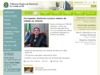 Thumbnail do site Tribunal Regional Eleitoral do Rio Grande do Sul