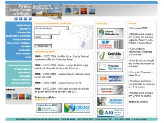 Thumbnail do site Seo Judiciria do Rio Grande do Sul