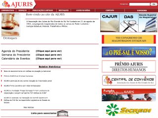 Thumbnail do site AJURIS - Associação dos Juízes do RS